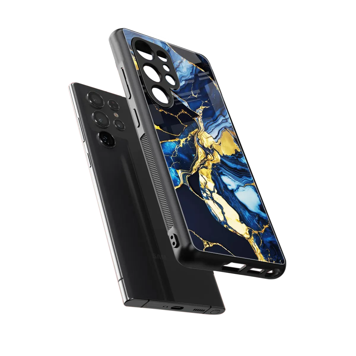 Shadowed Glow sleek samsung galaxy s25 ultra cover with tempered glass back and TPU edges