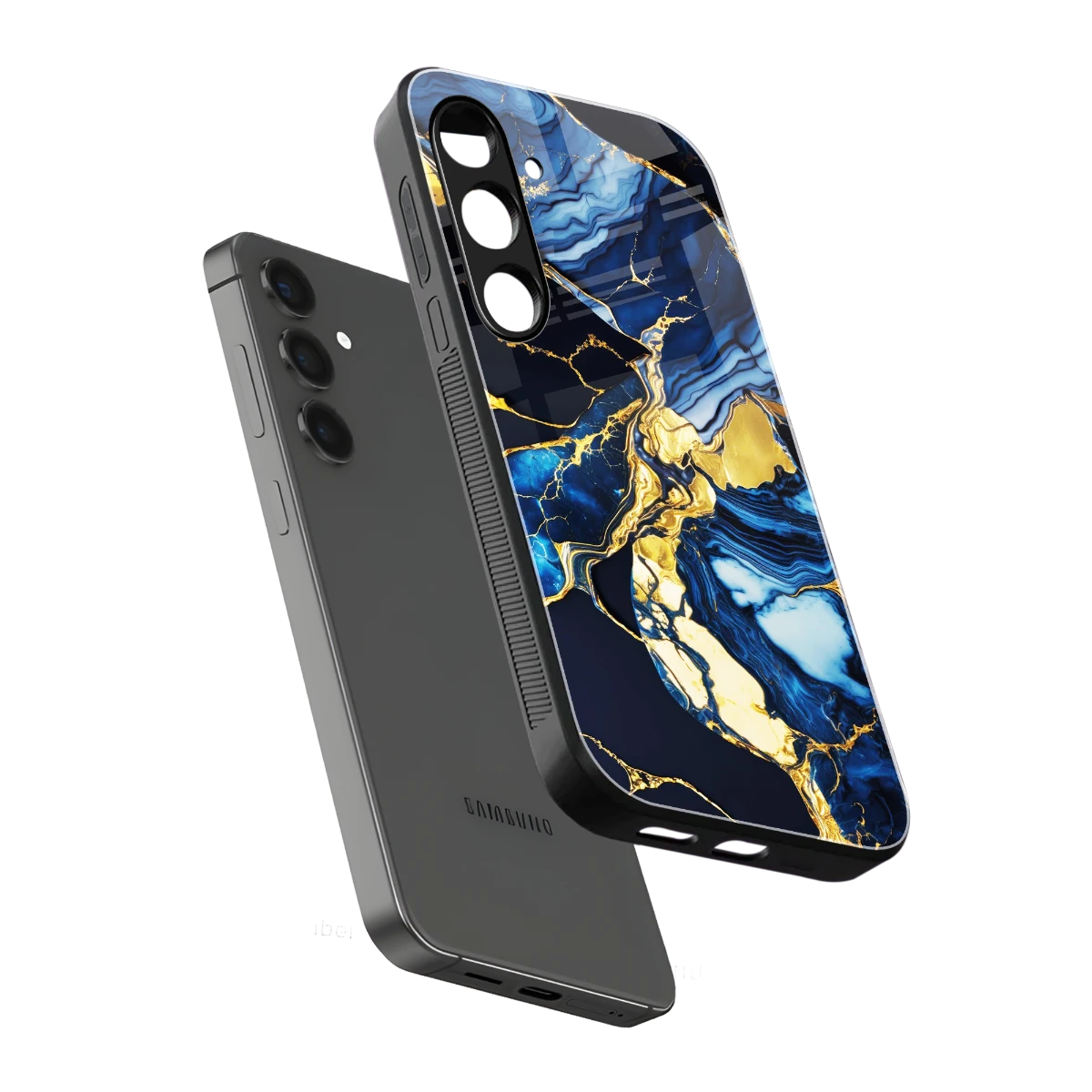 Shadowed Glow sleek samsung galaxy s24 cover with tempered glass back and TPU edges