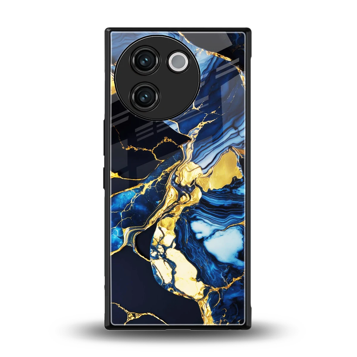 Shadowed Glow back phone cover | glass case for vivo v30e