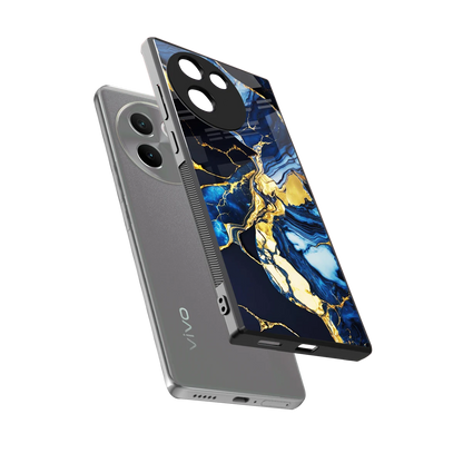 Shadowed Glow sleek vivo v30e cover with tempered glass back and TPU edges