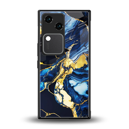 Shadowed Glow back phone cover | glass case for vivo v30