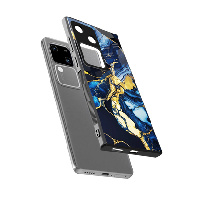 Shadowed Glow sleek vivo v30 cover with tempered glass back and TPU edges