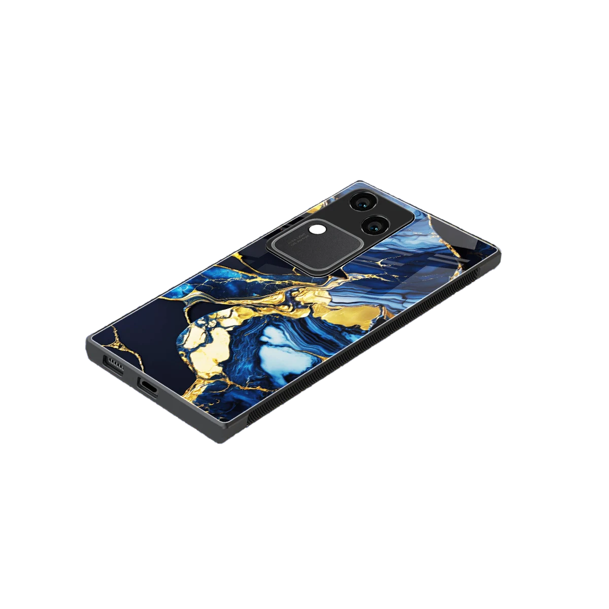 Shadowed Glow stylish phone case for vivo v30 | glossy glass and slim fit