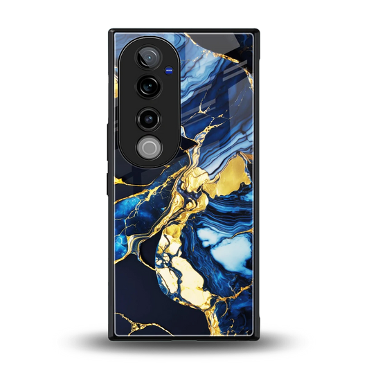 Shadowed Glow back phone cover | glass case for vivo v40 pro