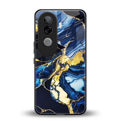 Shadowed Glow back phone cover | glass case for vivo v40e