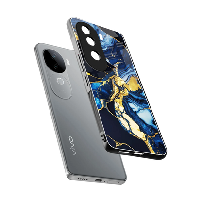 Shadowed Glow sleek vivo v40e cover with tempered glass back and TPU edges