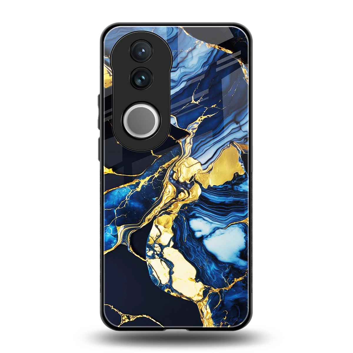 Shadowed Glow back phone cover | glass case for vivo v50