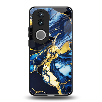 Shadowed Glow back phone cover | glass case for vivo v50