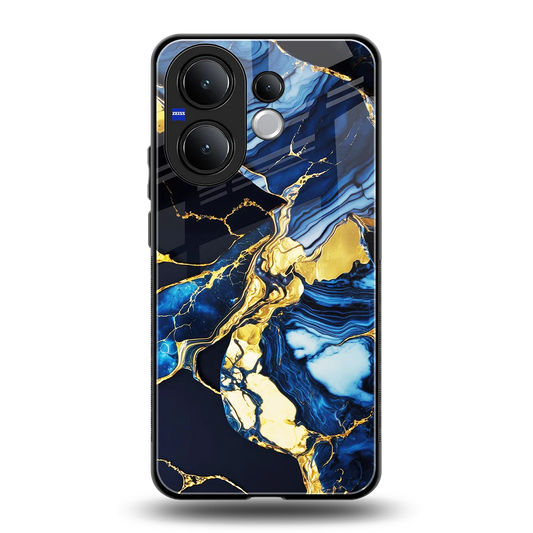 Shadowed Glow back phone cover | glass case for vivo v60
