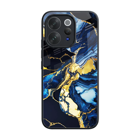Shadowed Glow back phone cover | glass case for vivo v70 elite