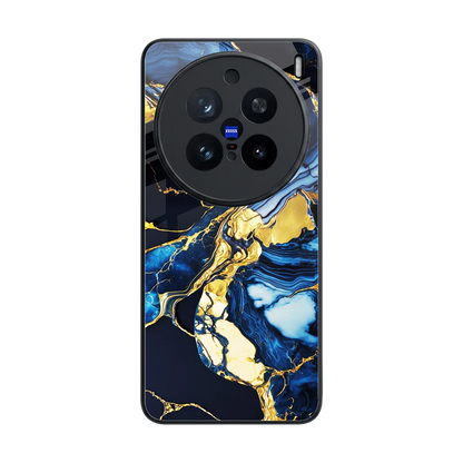 Shadowed Glow back phone cover | glass case for vivo x200 pro