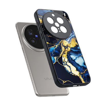 Shadowed Glow sleek vivo x200 pro cover with tempered glass back and TPU edges