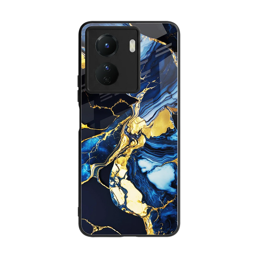 Shadowed Glow back phone cover | glass case for vivo y16