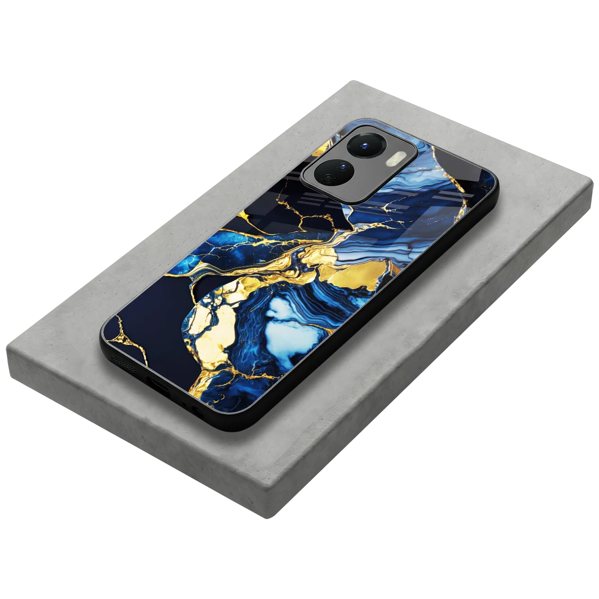 Shadowed Glow stylish phone case for vivo y16 | glossy glass and slim fit