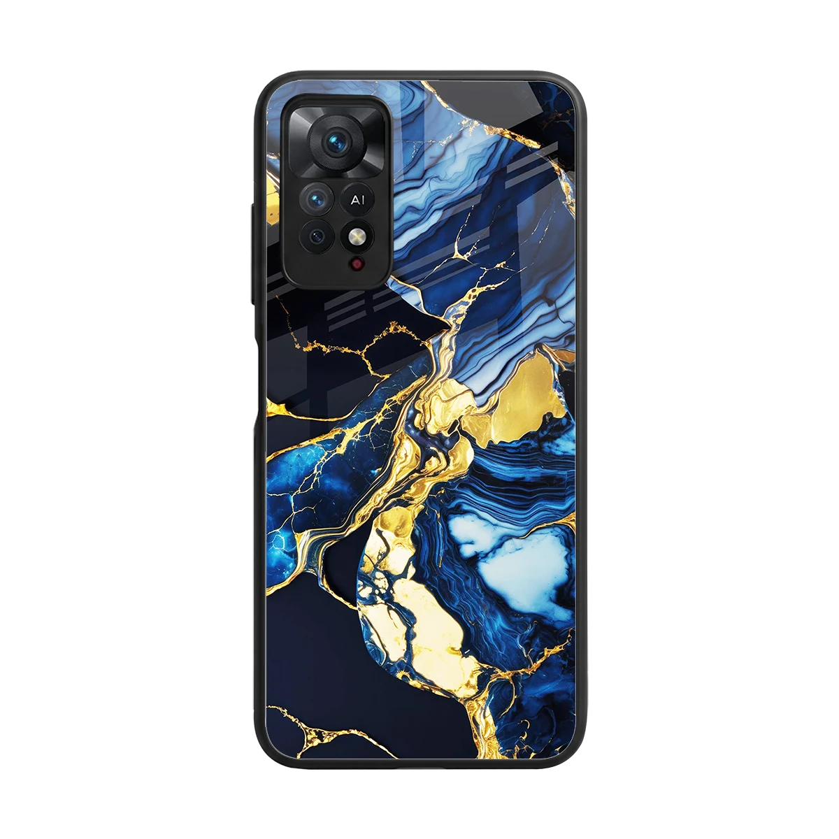 Shadowed Glow back phone cover | glass case for redmi note 11 pro