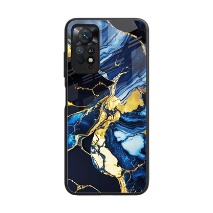 Shadowed Glow back phone cover | glass case for redmi note 11 pro