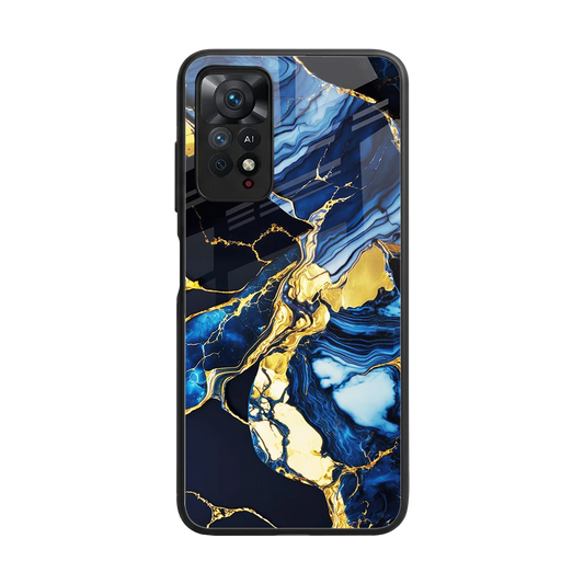 Shadowed Glow back phone cover | glass case for redmi note 11 pro