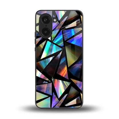 Shattered Luxe back phone cover | glass case for oneplus nord ce5 5g