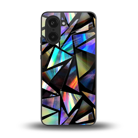 Shattered Luxe back phone cover | glass case for oneplus nord ce5 5g
