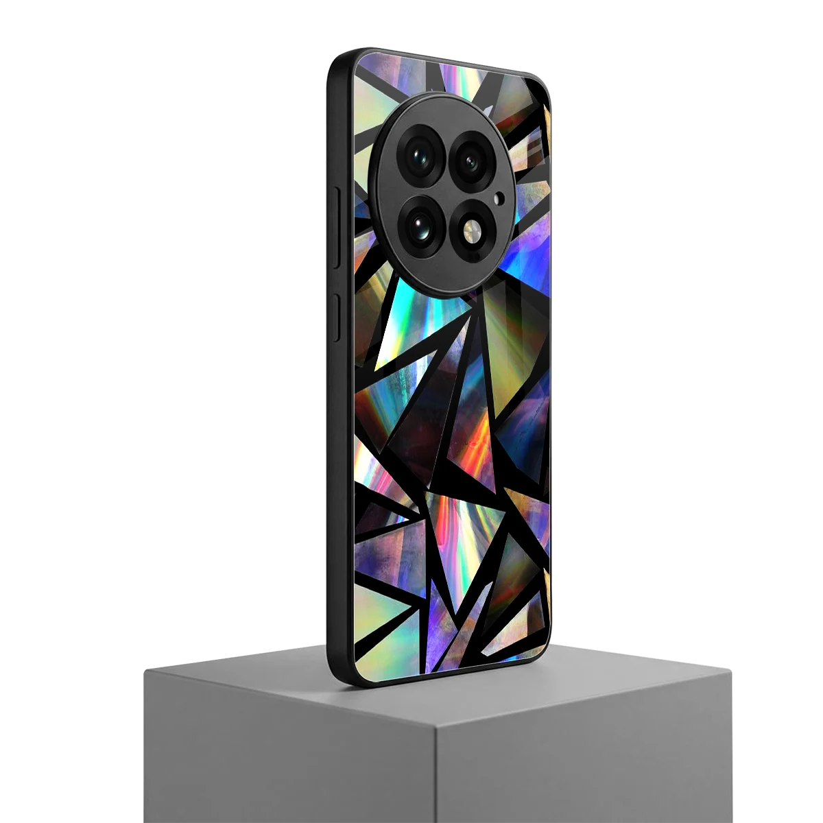 Shattered Luxe oneplus 13 mobile cover | shockproof glass phone case