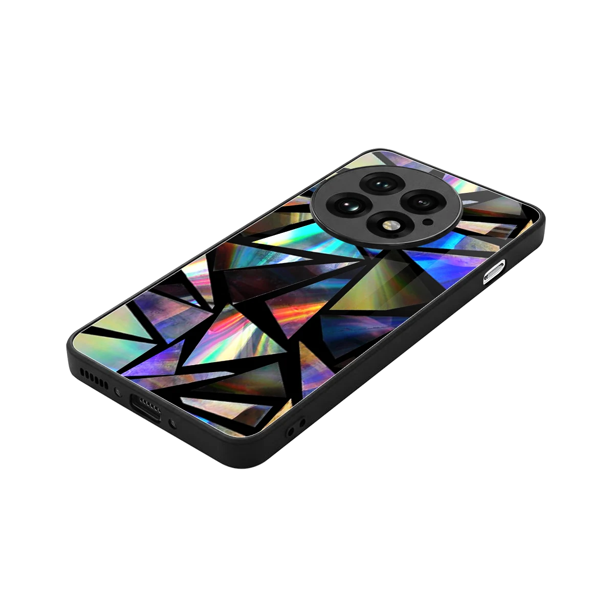 Shattered Luxe stylish phone case for oneplus 13 | glossy glass and slim fit