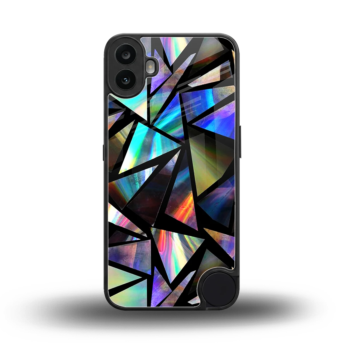 Shattered Luxe back phone cover | glass case for cmf nothing phone 1