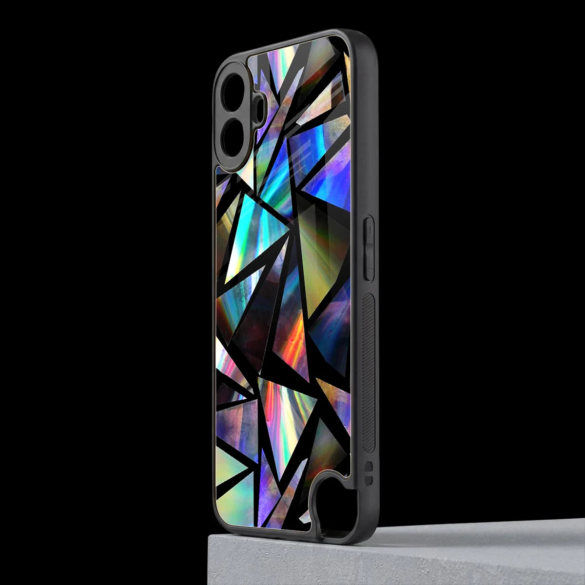 Shattered Luxe cmf nothing phone 1 mobile cover | shockproof glass phone case