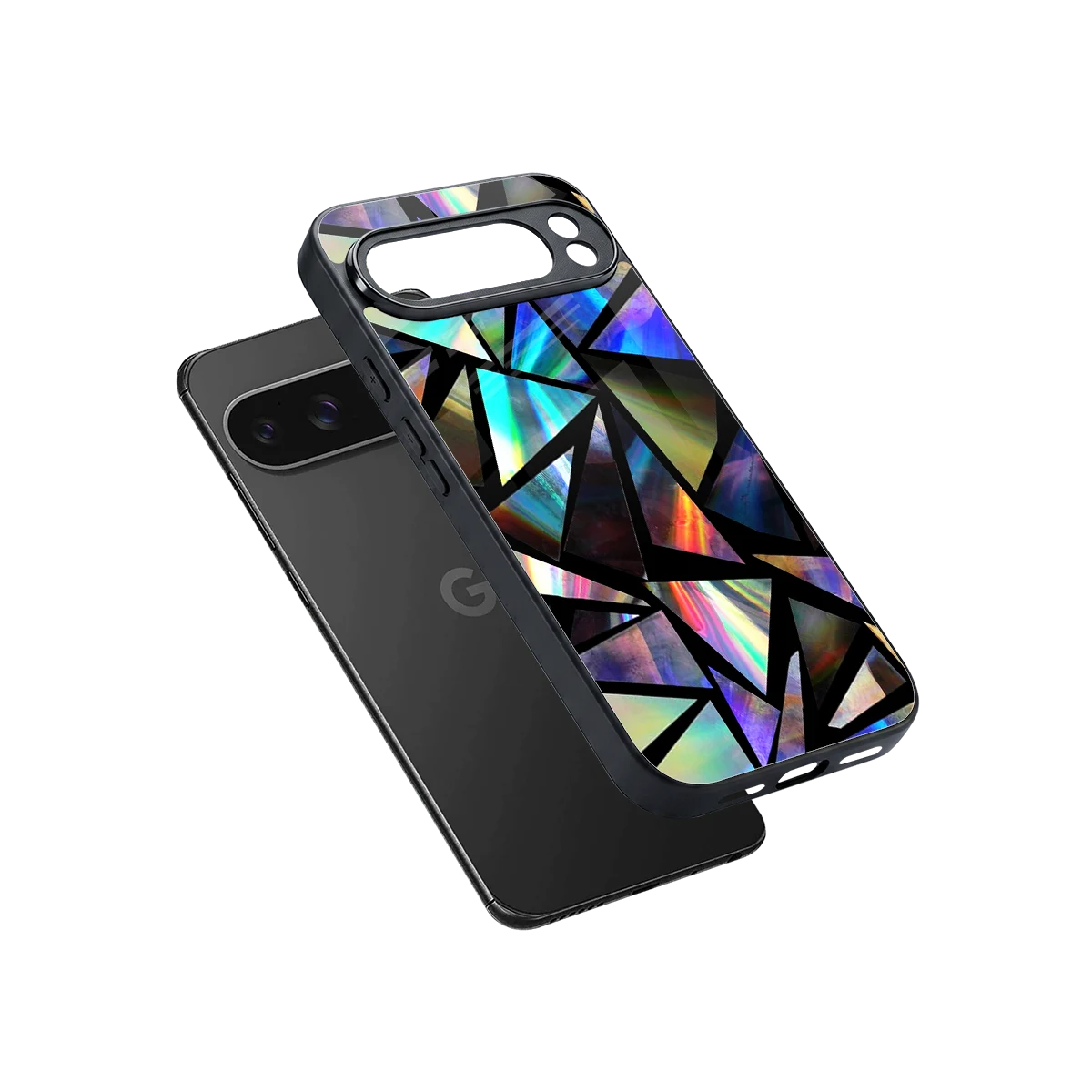 Shattered Luxe sleek google pixel 10 pro xl cover with tempered glass back and TPU edges