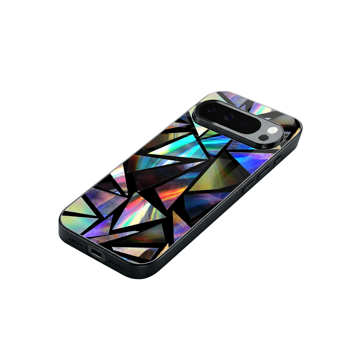 Shattered Luxe stylish phone case for google pixel 10 pro xl | glossy glass and slim fit