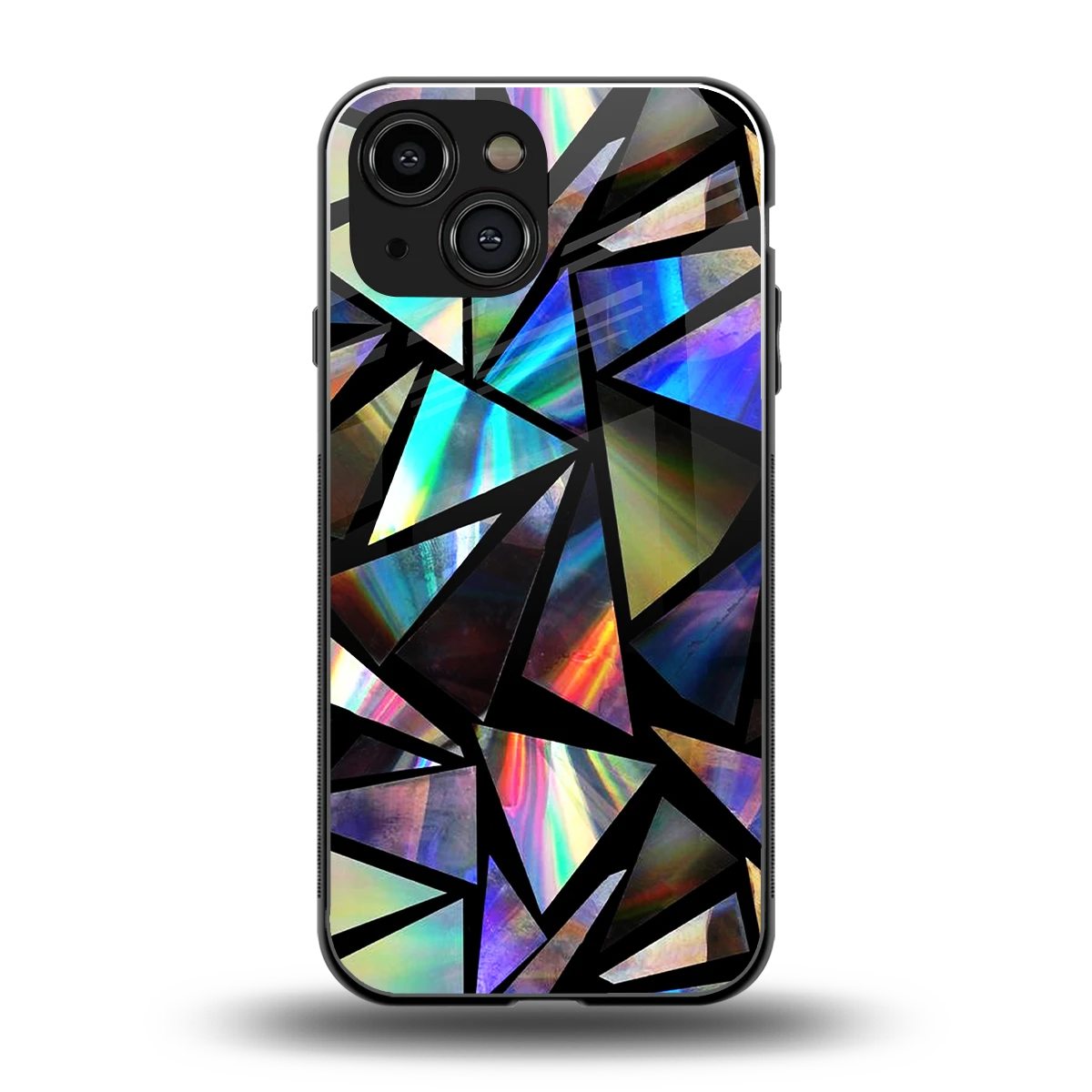Shattered Luxe back phone cover | glass case for iphone 13 mini