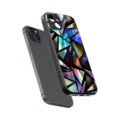 Shattered Luxe sleek iphone 14 plus cover with tempered glass back and TPU edges