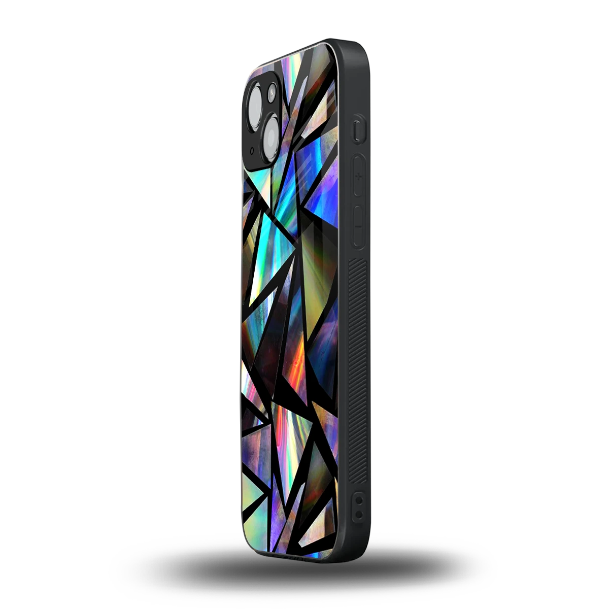 Shattered Luxe iphone 14 plus mobile cover | shockproof glass phone case