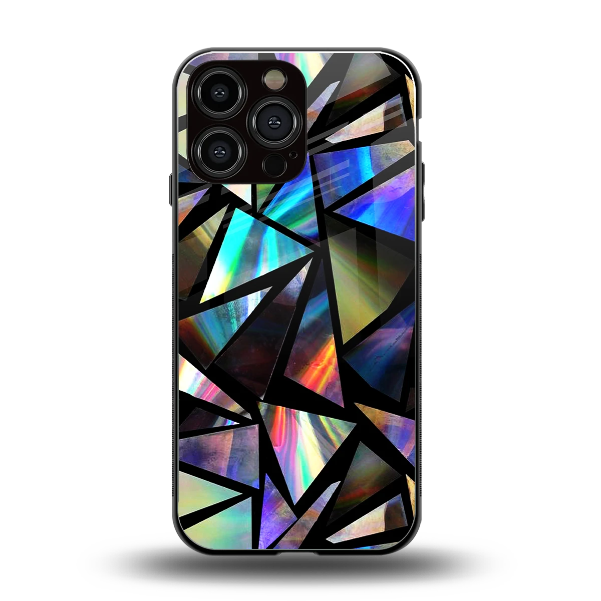 Shattered Luxe back phone cover | glass case for iphone 15 pro max