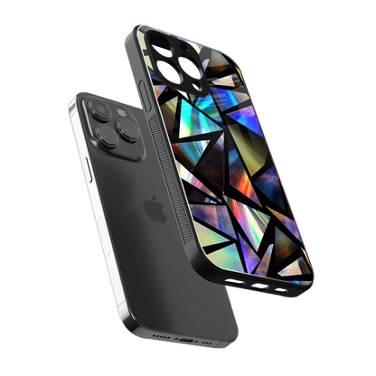 Shattered Luxe sleek iphone 15 pro max cover with tempered glass back and TPU edges