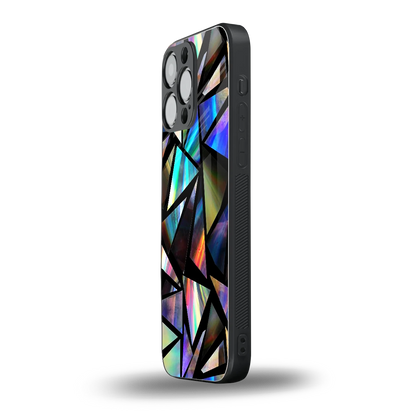 Shattered Luxe iphone 15 pro max mobile cover | shockproof glass phone case