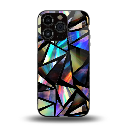 Shattered Luxe back phone cover | glass case for iphone 15 pro