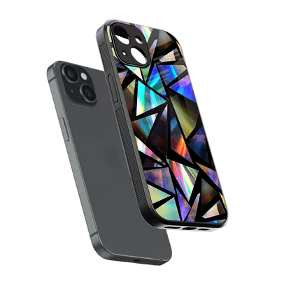 Shattered Luxe sleek iphone 15 cover with tempered glass back and TPU edges