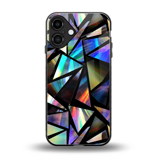 Shattered Luxe back phone cover | glass case for iphone 16 plus
