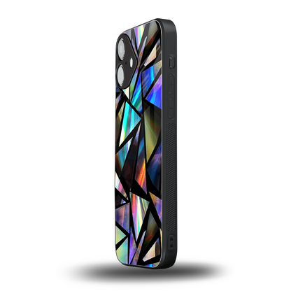 Shattered Luxe iphone 16 plus mobile cover | shockproof glass phone case