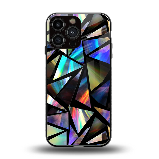 Shattered Luxe back phone cover | glass case for iphone 16 pro max
