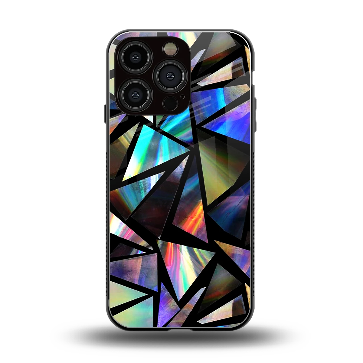 Shattered Luxe back phone cover | glass case for iphone 16 pro