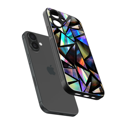 Shattered Luxe sleek iPhone 16 cover with tempered glass back and TPU edges