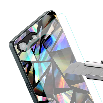 Shattered Luxe stylish phone case for iphone 16e | glossy glass and slim fit