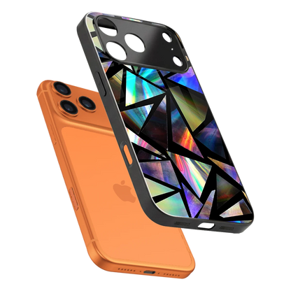 Shattered Luxe sleek iphone 17 pro cover with tempered glass back and TPU edges