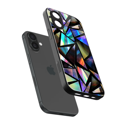Shattered Luxe sleek iphone 17 cover with tempered glass back and TPU edges