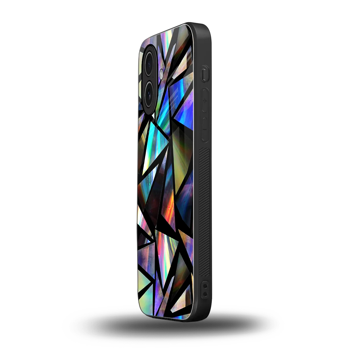 Shattered Luxe iphone 17 mobile cover | shockproof glass phone case