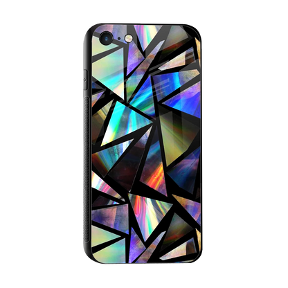 Shattered Luxe sleek iphone 7 cover with tempered glass back and TPU edges