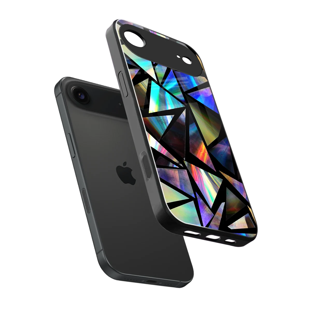 Shattered Luxe sleek iphone air cover with tempered glass back and TPU edges