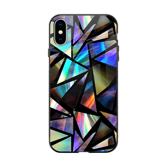 Shattered Luxe back phone cover | glass case for iphone x