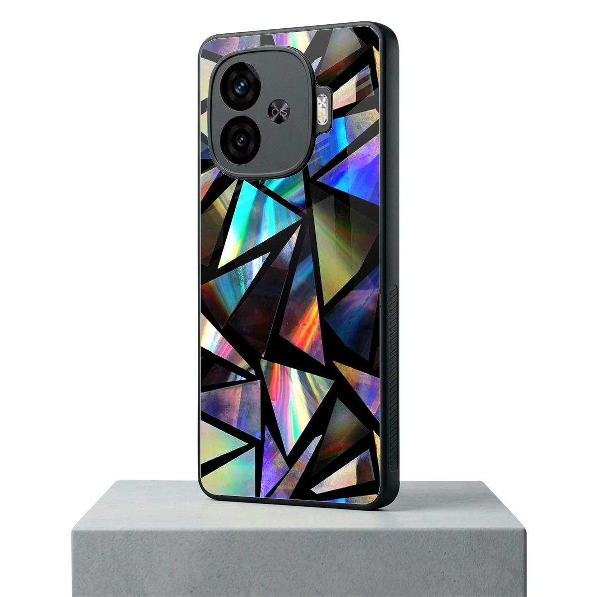 Shattered Luxe iqoo neo 10r 5g mobile cover | shockproof glass phone case